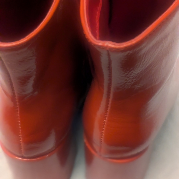 Avalanche Bright Red Orange Ankle Booties - Picture 2 of 2